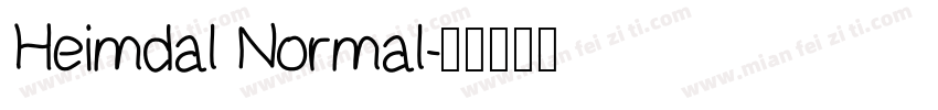 Heimdal Normal字体转换